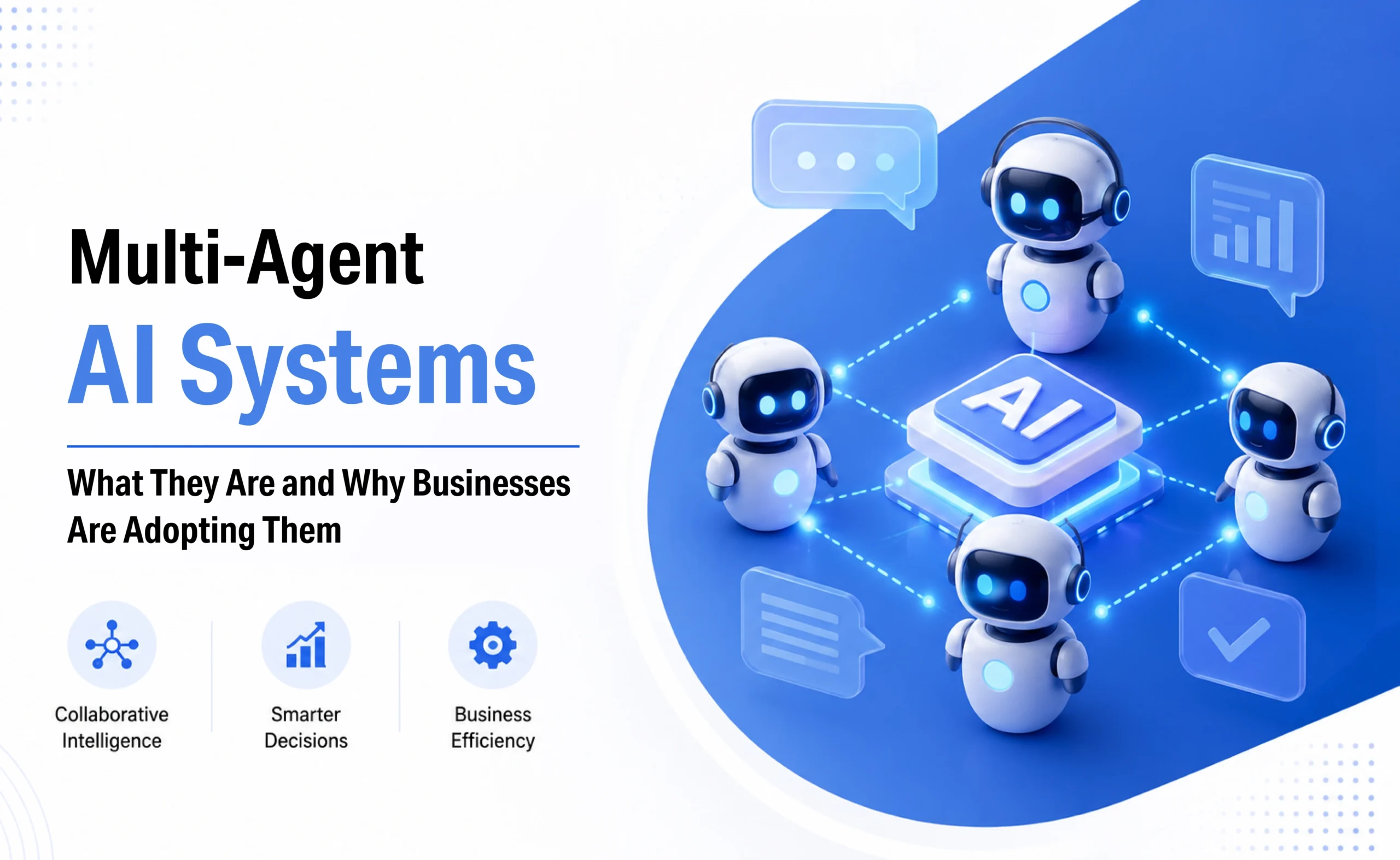 Multi-agent AI systems diagram showing coordinated AI agents in enterprise workflow
